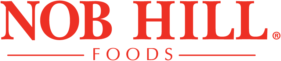 A green and red logo for the h. H. Foods company