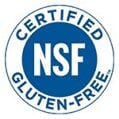 A gluten-free food label