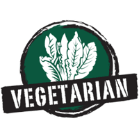 A vegetarian food label